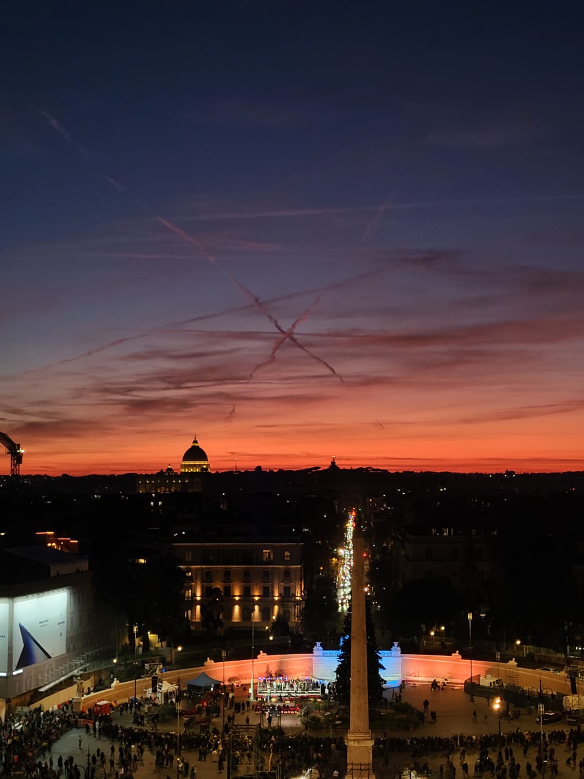 Terrazza del Pincio, Piazza del Popolo